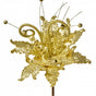 26" Fantasy Glitter Poinsettia Stem