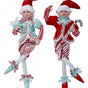 17" Peppermint Elves With Candy Canes Ornament Assorted