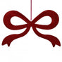 22" Red Bow With Jewels Ornament