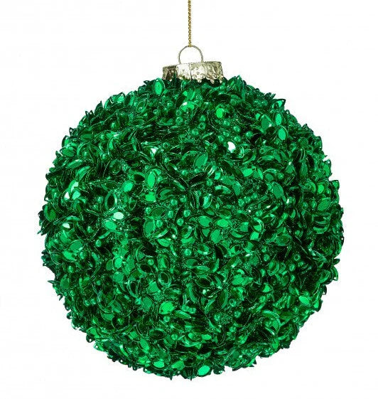 5" Sequin Glitter Ball Ornament