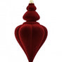 9" Burgundy Velvet Finial