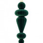 10" Green Velvet Finial