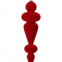10" Red Velvet Finial