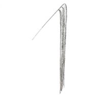 66" Platinum Sequin Beaded Rain Spray