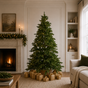 Galloway Spruce Tree Pre-Lit Warm White LED Lights With 8 Functions