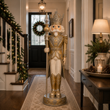 8 FT Gold & Tan Nutcracker