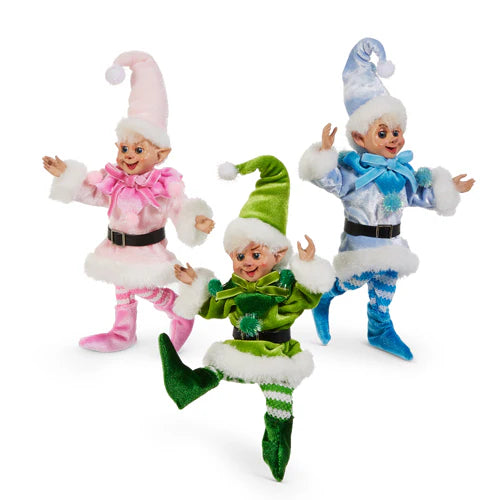 7" Jolly Posable Elf Assorted
