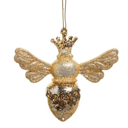 4" Crowned Bee Ornament