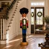 3 FT Red, Green, & Blue Nutcracker with Multicolor LED Lights