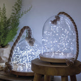 10 FT 60 Micro LED Cool White Lights With Silver Wire Battery Operated