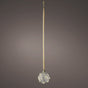 6" Micro LED Glass Ball Ornament Battery Operated