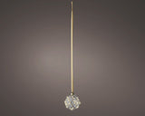 6" Micro LED Glass Ball Ornament Battery Operated