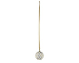 6" Micro LED Glass Ball Ornament Battery Operated