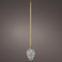 8" Micro LED Pinecone Ornament Battery Operated