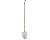 8" Micro LED Pinecone Ornament Battery Operated