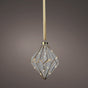 8" Micro LED Diamond Ornament Battery Operated