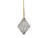 8" Micro LED Diamond Ornament Battery Operated