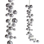 4 FT Silver Shiny Ball Garland