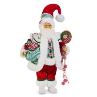 18" Peppermint Santa
