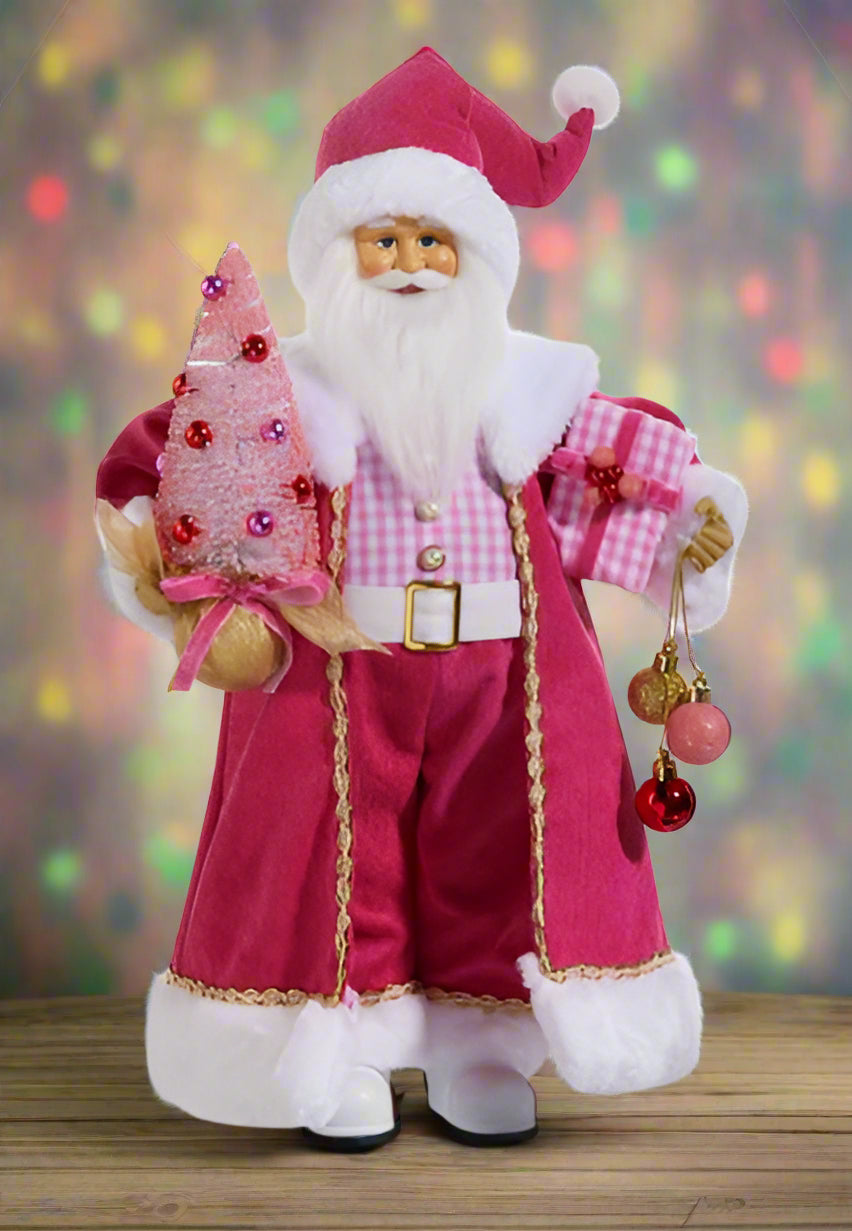 18" Bubble Gum Diva Santa