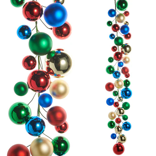 4 FT Mutli Color Ball Garland