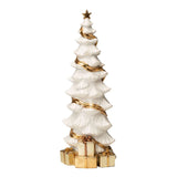 19" White Gold Tree with Packages