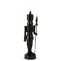 15" Black Nutcracker With Staff