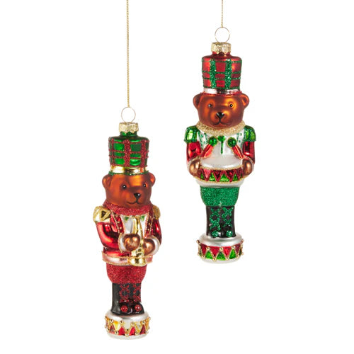 6" Teddy Nutcracker Assorted Ornament