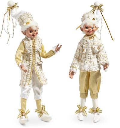 16" Champagne Posable Elf Assorted