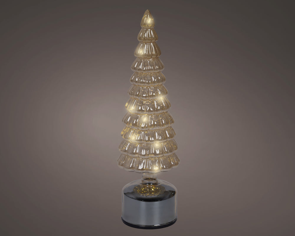 13" Micro LED Amber Rotating Tree Battery Operated