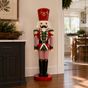 6 FT Red & White Striped Nutcracker