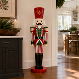 6 FT Red & White Striped Nutcracker