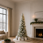 Snowbell Pine Tree Pre-Lit Clear LED Twinkle Lights