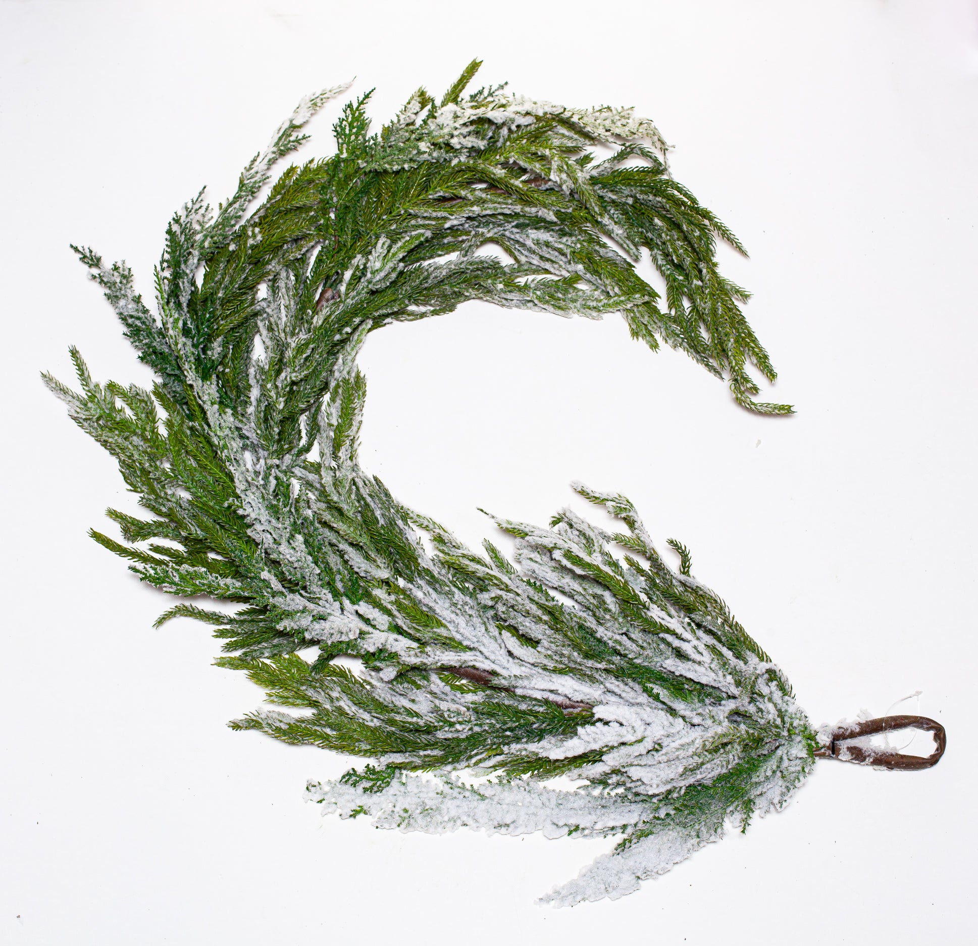 4 FT Norfolk Flocked Garland