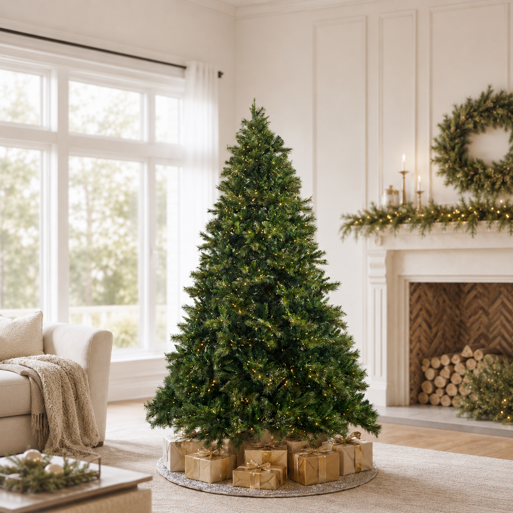 Belgium Deluxe Mix Tree Pre-Lit Warm White LED Lights