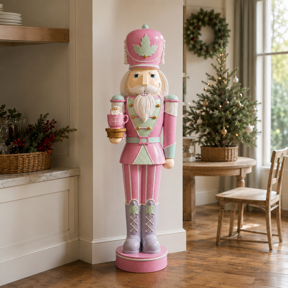4 FT LED Pastel Nutcracker Battery Operated