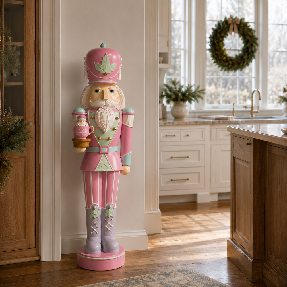 4 FT LED Pastel Nutcracker Battery Operated