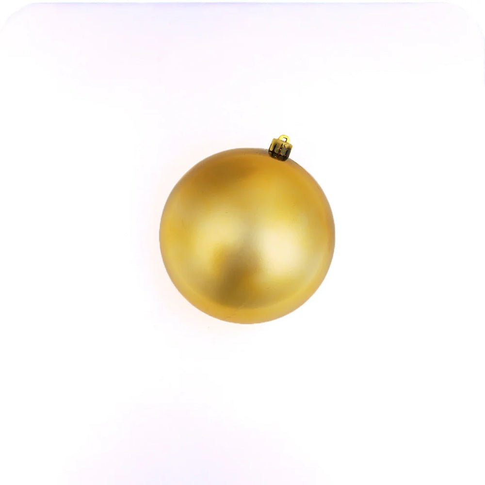 5.5" Gold Matte Shatterproof Ball Ornament