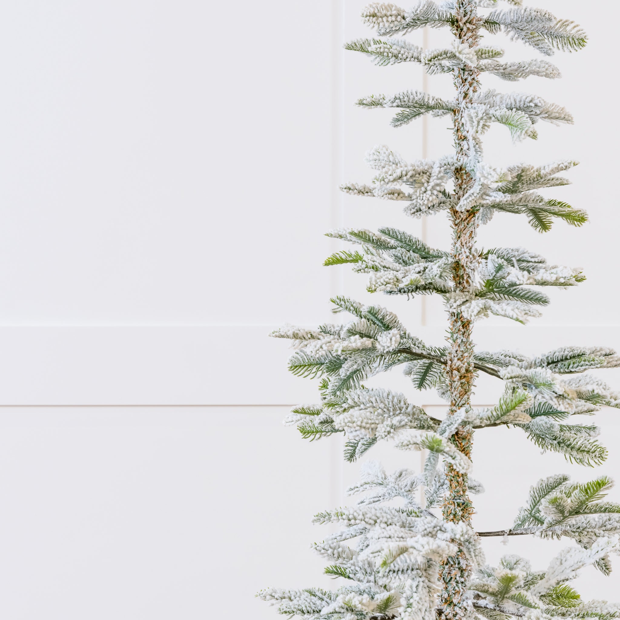Alpine Fir Snowy Tree Pre-Lit Warm White Micro LED Lights