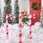 2 FT 90 LED Cool White Acrylic Outdoor Candy Canes