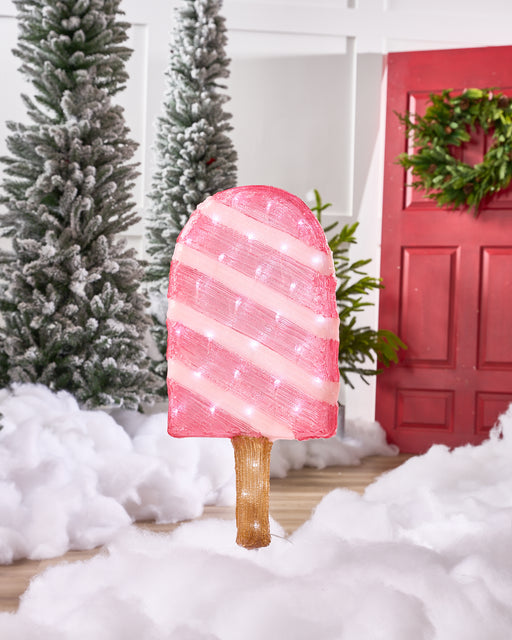 26" Pink White Ice Cream 60LED