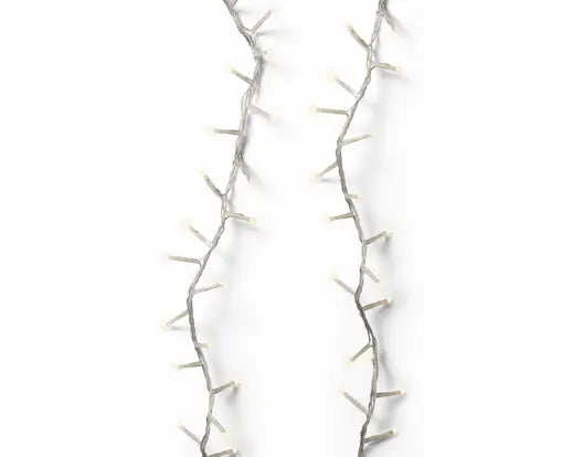 36 FT Compact 500 LED Warm White Transparent Wire 8 Function Twinkle