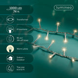 74 FT Compact 1000 LED Warm White Transparent Wire