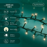 148 FT Compact 2000 LED Warm White Green Wire