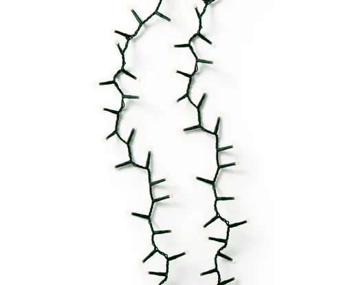 74 FT Compact 500 LED Warm White Green Wire