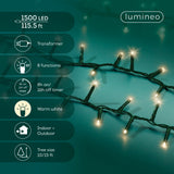 112 FT Compact 1500 LED Warm White Green Wire