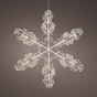 3 FT X 6 FT 420 LED Warm White White Wire Snowflake