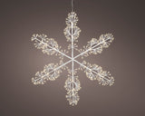 3 FT X 6 FT 420 LED Warm White White Wire Snowflake