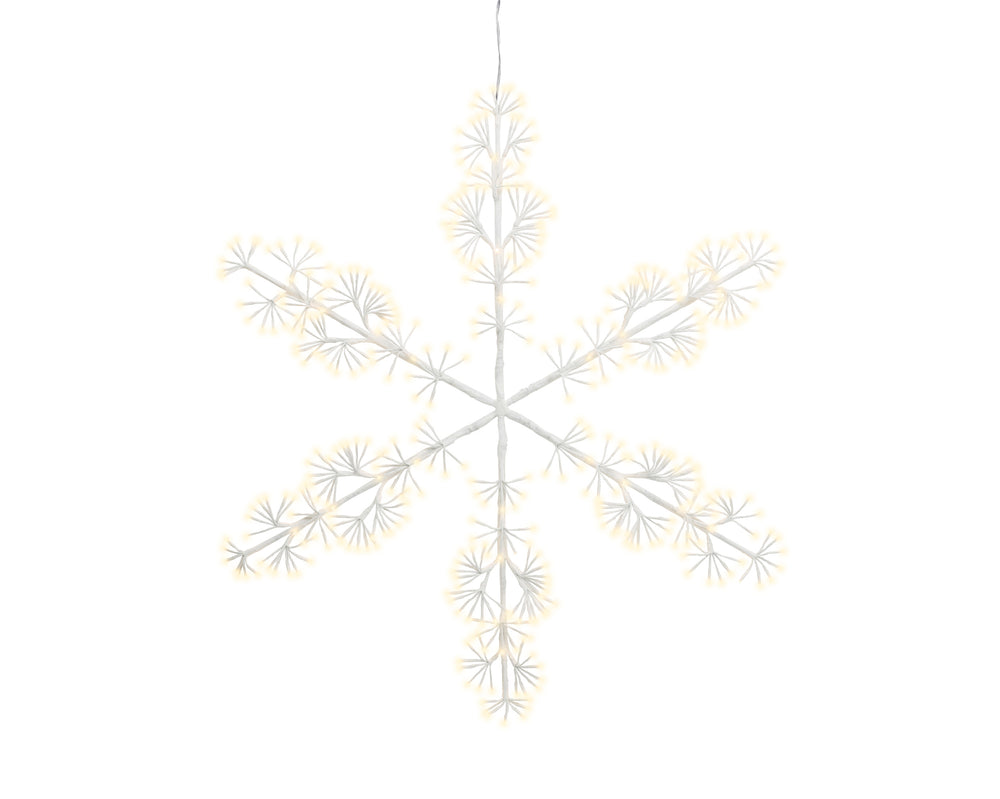 3 FT X 6 FT 420 LED Warm White White Wire Snowflake