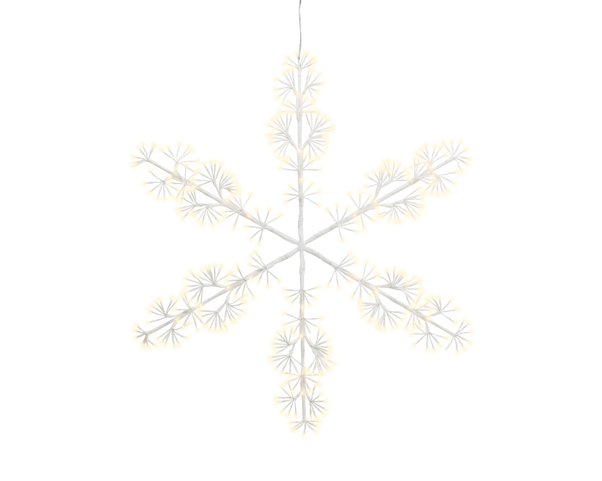 3 FT X 6 FT 420 LED Warm White White Wire Snowflake